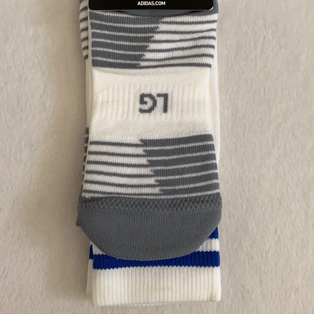 {NWT} Adidas | Copa Zone Cushion IV Over The Calf Soccer Socks White/Blue (L)